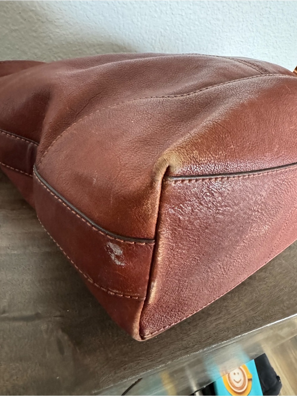 Frye Brown Leather Hobo Shoulder Bag Purse - Picture 5 of 10